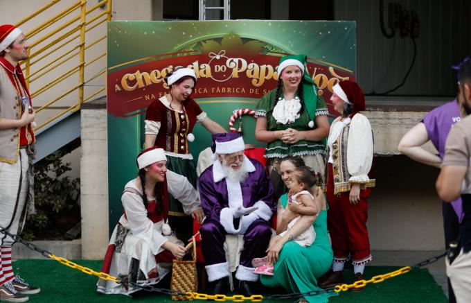 Papai Noel desembarca na Fantástica Fábrica de Suco da Aurora neste sábado (29)